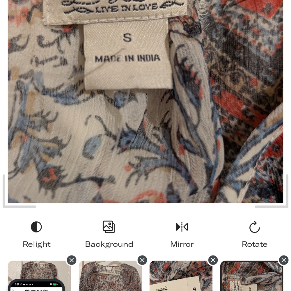 Lucky Brand Multicolor Floral Blouse - Picture 4 of 8